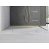 Mexen Line-B listel mural incliné 180 cm gauche, or brossé - 185502180L