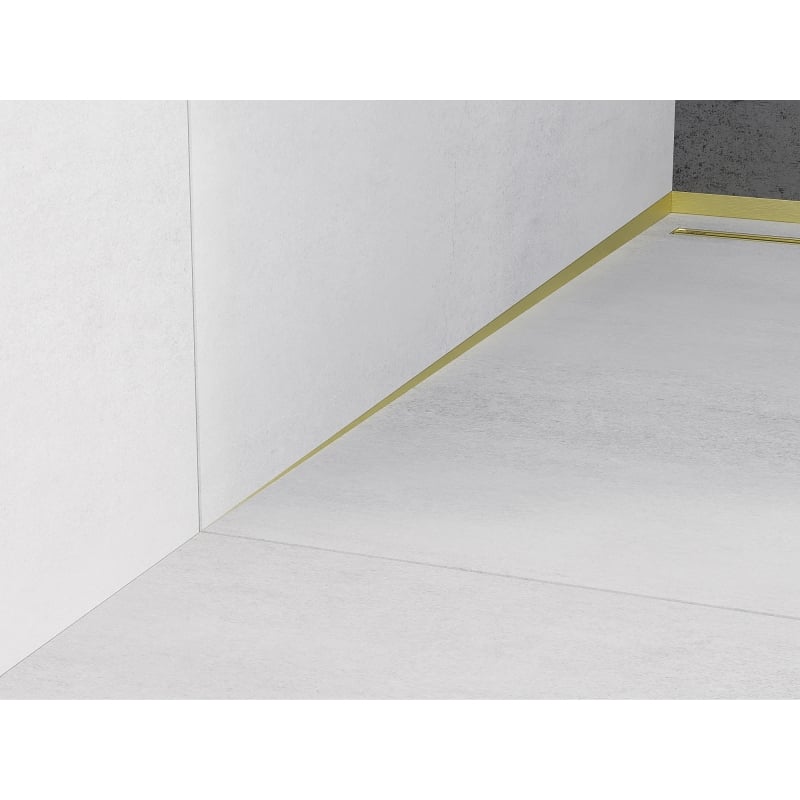 Mexen Line-B baguette de pente murale 180 cm gauche, or brossé - 185502180L