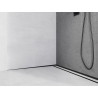 Mexen Line-B plinthe de pente murale 180 cm gauche, noire - 187002180L