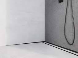 Mexen Line-B plinthe de pente murale 180 cm gauche, noire - 187002180L