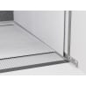 Mexen Line-B plinthe murale à pente 120 cm droite, inox - 181002120R