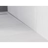 Mexen Line-B plinthe murale à pente 120 cm droite, inox - 181002120R