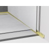 Mexen Line-B plinthe murale inclinée 120 cm droite, or brossé - 185502120R