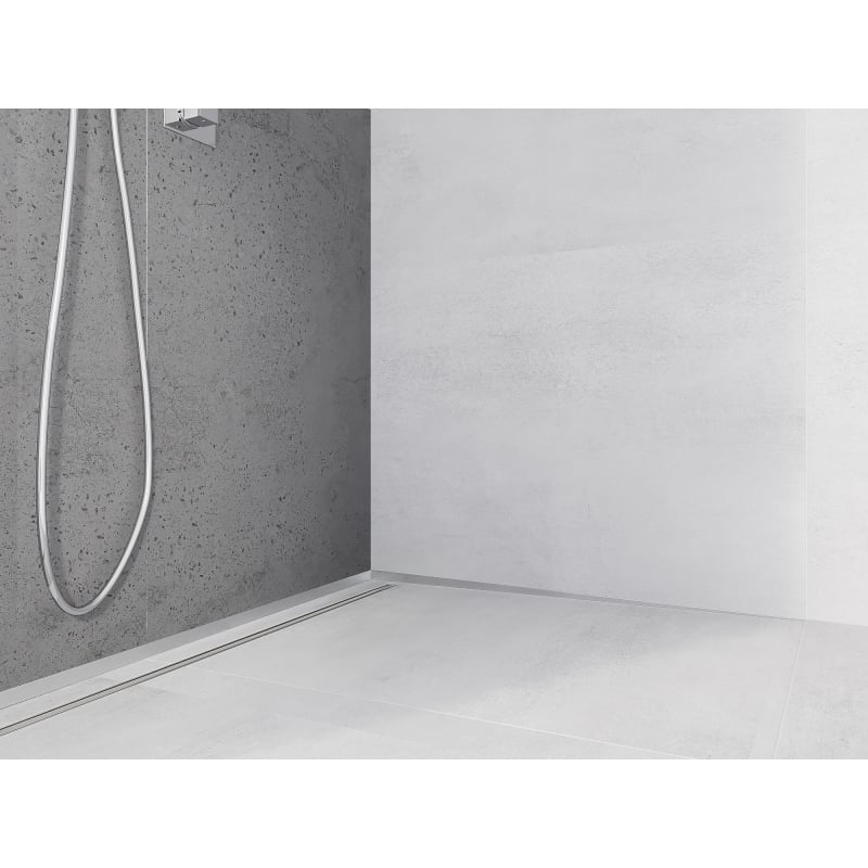 Mexen Line-B profil de pente mural 180 cm à droite, inox - 181002180R