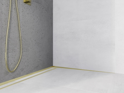 Mexen Line-B liste d'écoulement murale 180 cm droite, dorée - 185002180R