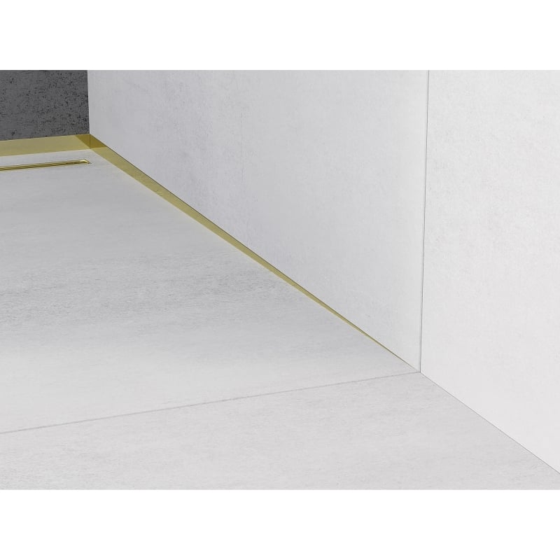 Mexen Line-B baguette d'écoulement murale 180 cm droite, or - 185002180R