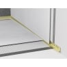 Mexen Line-B plinthe inclinée murale 180 cm droite, or brossé - 185502180R