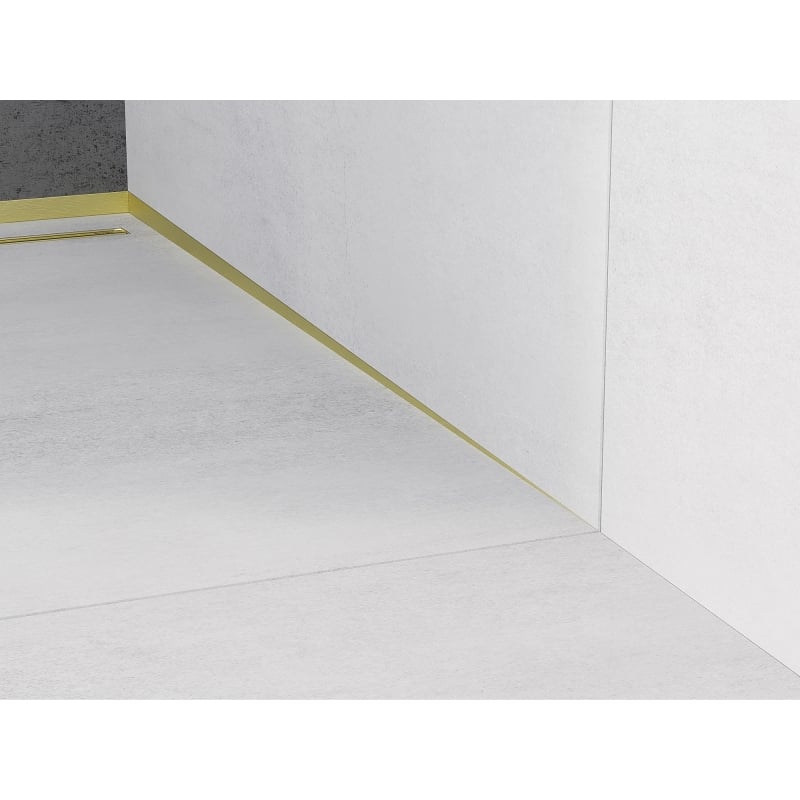 Mexen Line-B plinthe inclinée murale 180 cm droite, or brossé - 185502180R