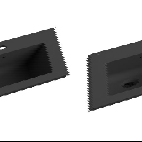 Mexen Otis lavabo encastré 46 x 46,5 cm, noir mat - 25184571