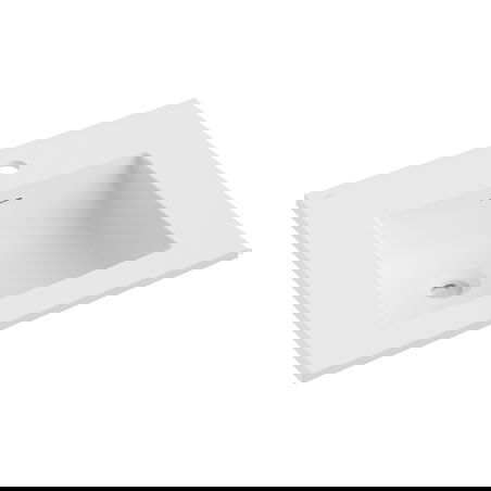 Mexen Otis lavabo encastré dans le plan de travail 51 x 46,5 cm, blanc mat - 25185001