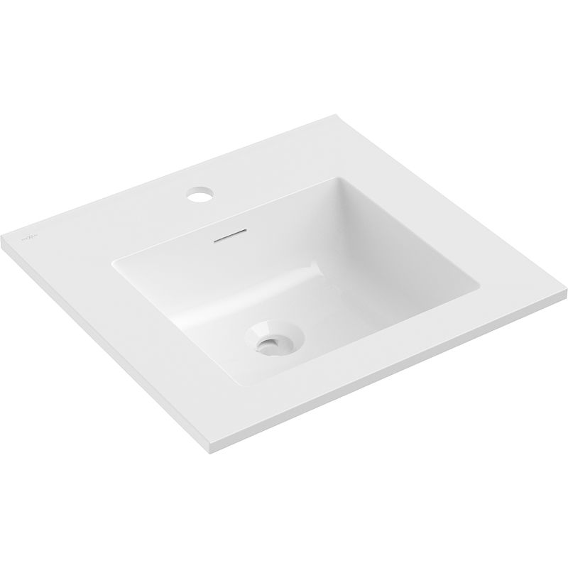 Mexen Otis lavabo encastré dans le plan 51 x 46,5 cm, blanc brillant - 25185000