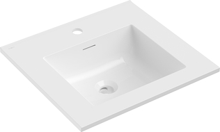 Mexen Otis lavabo encastré dans le plan 51 x 46,5 cm, blanc brillant - 25185000