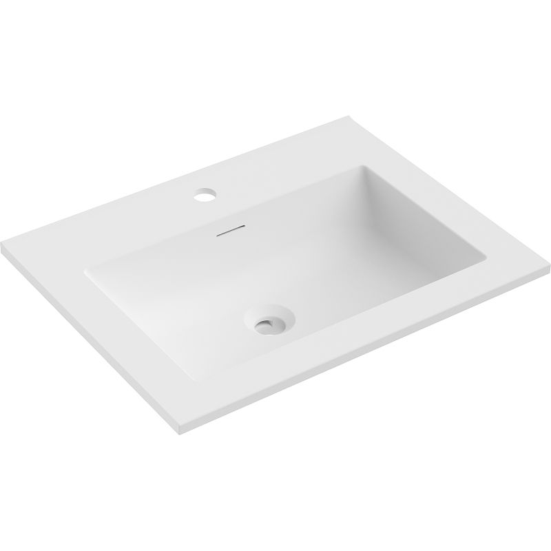 Mexen Otis lavabo encastré dans le plan 61 x 46,5 cm, blanc mat - 25186001