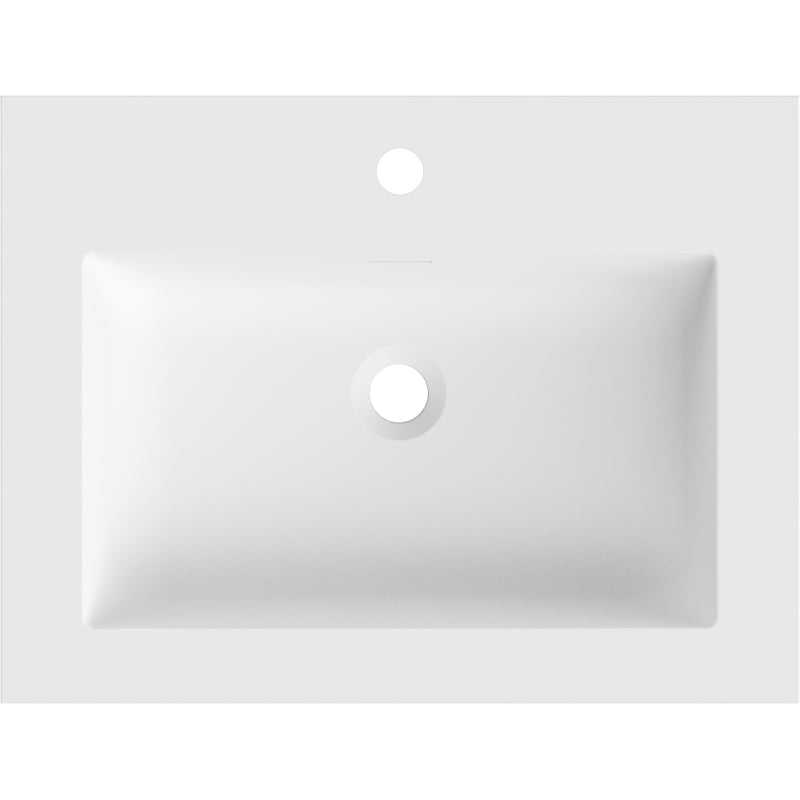 Mexen Otis lavabo encastré dans le plan 61 x 46,5 cm, blanc mat - 25186001
