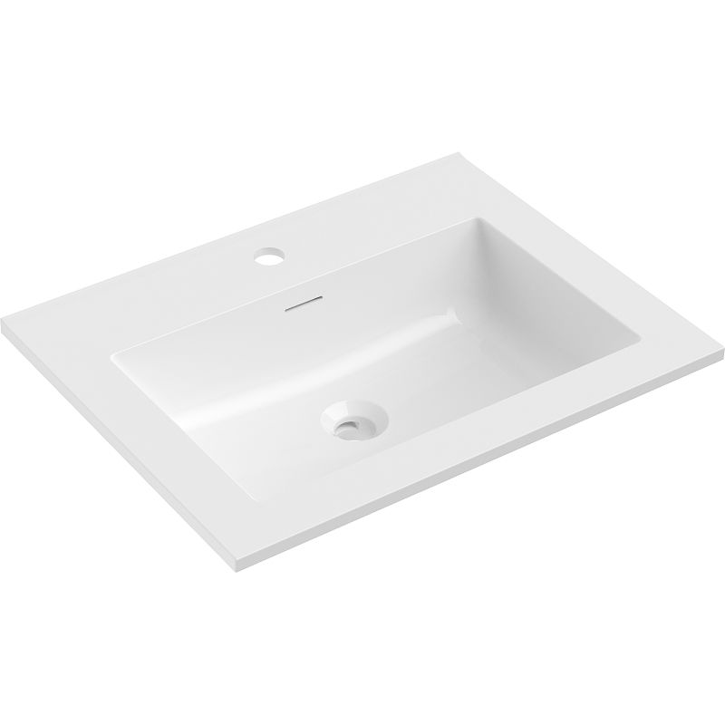 Mexen Otis lavabo encastré dans le plan 61 x 46,5 cm, blanc brillant - 25186000