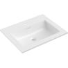 Mexen Otis lavabo encastré dans le plan de travail 61 x 46,5 cm, blanc brillant - 25186000
