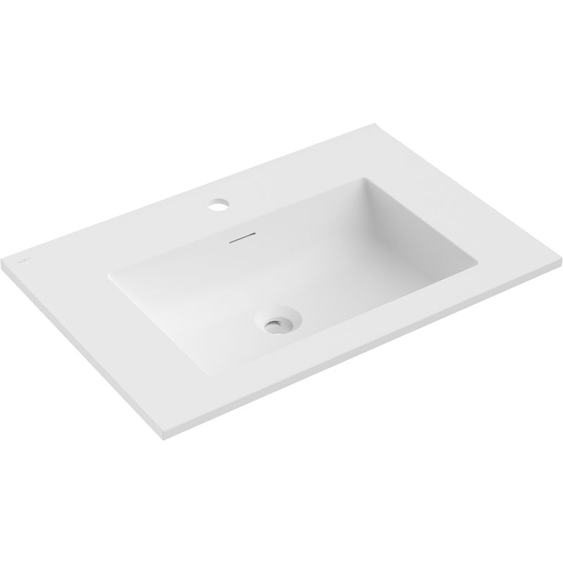 Mexen Otis lavabo encastré dans le plan 71 x 46,5 cm, blanc mat - 25187001