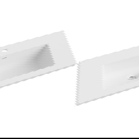 Mexen Otis lavabo encastré dans le plan 71 x 46,5 cm, blanc mat - 25187001
