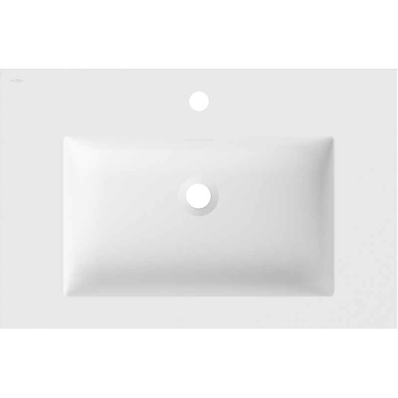 Mexen Otis lavabo encastré dans le plan 71 x 46,5 cm, blanc mat - 25187001