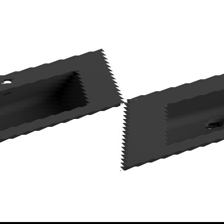 Mexen Otis lavabo encastré sur le plan 71 x 46,5 cm, noir mat - 25187071