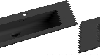 Mexen Otis lavabo encastré sur le plan 71 x 46,5 cm, noir mat - 25187071