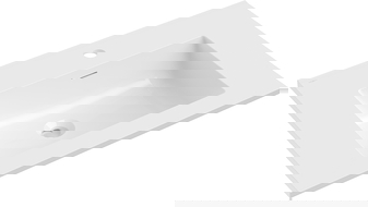 Mexen Otis lavabo encastré dans le plan de travail 71 x 46,5 cm, blanc brillant - 25187000