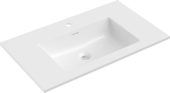 Mexen Otis lavabo encastré dans le plan de travail 81 x 46,5 cm, blanc brillant - 25188000