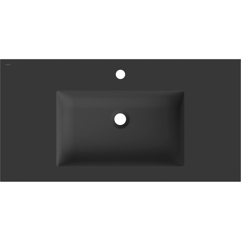 Mexen Otis lavabo encastré dans le plan de travail 91 x 46,5 cm, noir mat - 25189071
