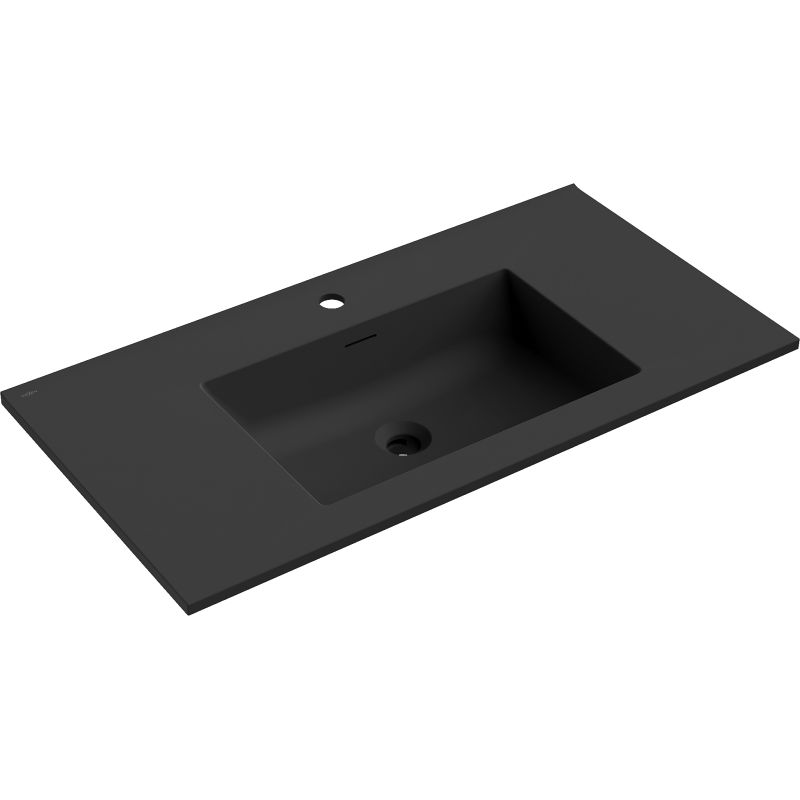 Mexen Otis lavabo encastré 91 x 46,5 cm, noir mat - 25189071