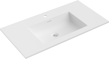 Mexen Otis lavabo encastré dans le plan 91 x 46,5 cm, blanc mat - 25189001