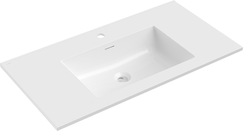 Mexen Otis lavabo encastré dans le comptoir 91 x 46,5 cm, blanc brillant - 25189000
