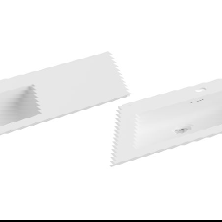 Mexen Otis lavabo encastré à gauche 91 x 46,5 cm, blanc mat - 25189001L
