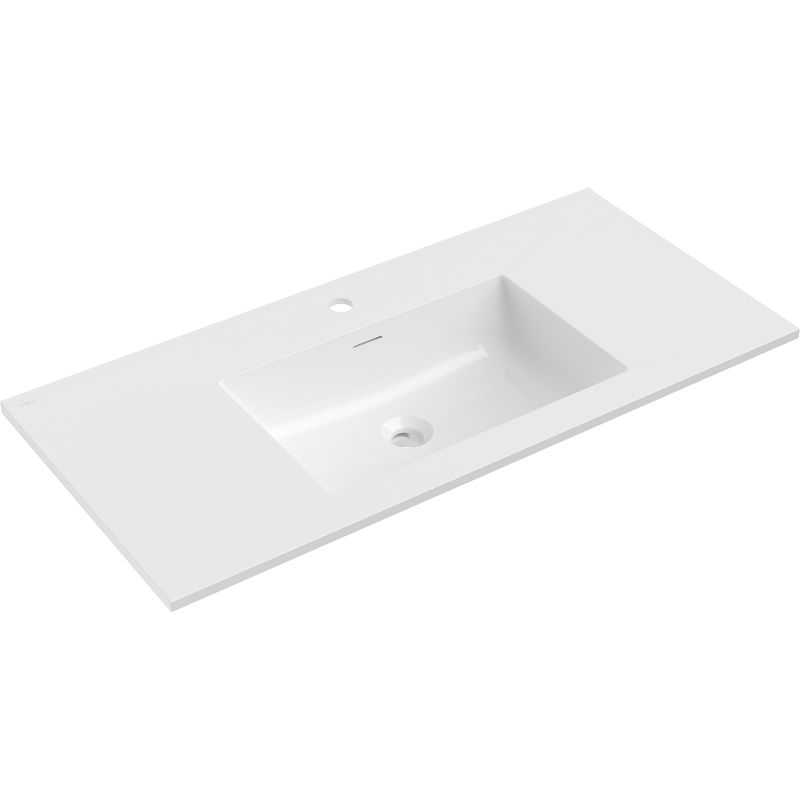 Mexen Otis lavabo encastré dans le plan 101 x 46,5 cm, blanc brillant - 25181000