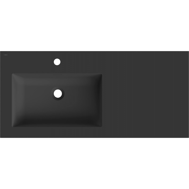 Mexen Otis lavabo encastré à gauche 101 x 46,5 cm, noir mat - 25181071L