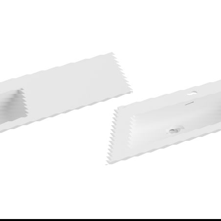 Mexen Otis lavabo encastré dans le plan à gauche 101 x 46,5 cm, blanc mat - 25181001L