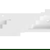 Mexen Otis lavabo encastré dans le plan à gauche 101 x 46,5 cm, blanc mat - 25181001L