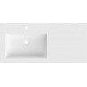 Mexen Otis lavabo encastré gauche 101 x 46,5 cm, blanc mat - 25181001L