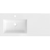 Mexen Otis lavabo encastré gauche 101 x 46,5 cm, blanc brillant - 25181000L