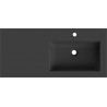 Mexen Otis lavabo encastré à droite dans le plan 101 x 46,5 cm, noir mat - 25181071P