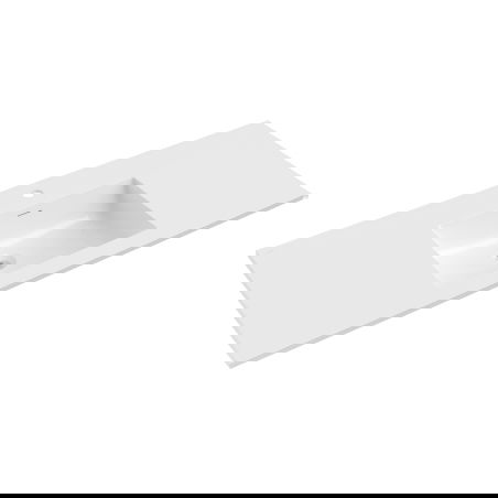 Mexen Otis lavabo encastré 121 x 46,5 cm, blanc brillant - 25181200