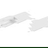 Mexen Otis lavabo encastré 121 x 46,5 cm, blanc brillant - 25181200