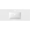 Mexen Otis vasque encastrée dans le plan 121 x 46,5 cm, blanc brillant - 25181200