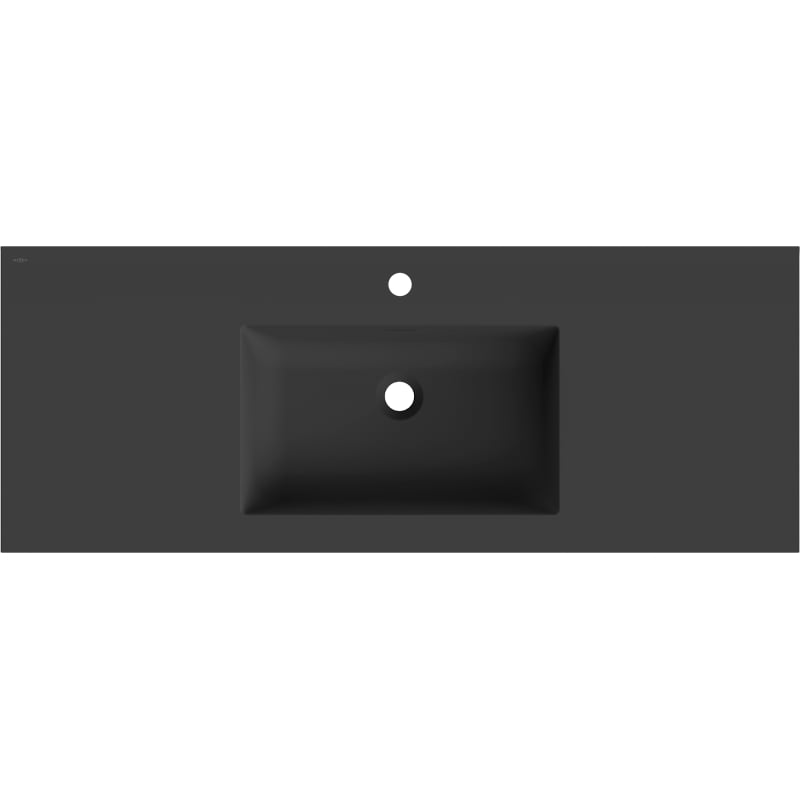 Mexen Otis lavabo encastré 121 x 46,5 cm, noir mat - 25181271