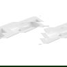 Mexen Otis lavabo encastré double 121 x 46,5 cm, blanc brillant - 25181200D