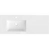 Mexen Otis lavabo encastré gauche 121 x 46,5 cm, blanc brillant - 25181200L