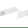 Mexen Otis lavabo encastré à gauche 121 x 46,5 cm, blanc mat - 25181201L