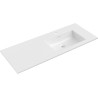 Mexen Otis lavabo encastré à droite 121 x 46,5 cm, blanc brillant - 25181200P