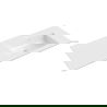 Mexen Otis lavabo encastré droite 121 x 46,5 cm, blanc brillant - 25181200P