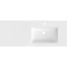 Mexen Otis lavabo encastré à droite 121 x 46,5 cm, blanc brillant - 25181200P