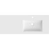 Mexen Otis lavabo encastré à droite 121 x 46,5 cm, blanc mat - 25181201P